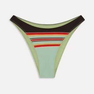 NWT Frankies Bikinis Dove Striped Bikini Bottom in Desert Dusk